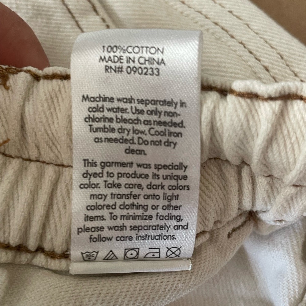 PacSun Women white Cream Cargo Pants Size: Small 100% cotton - Picture 7 of 8